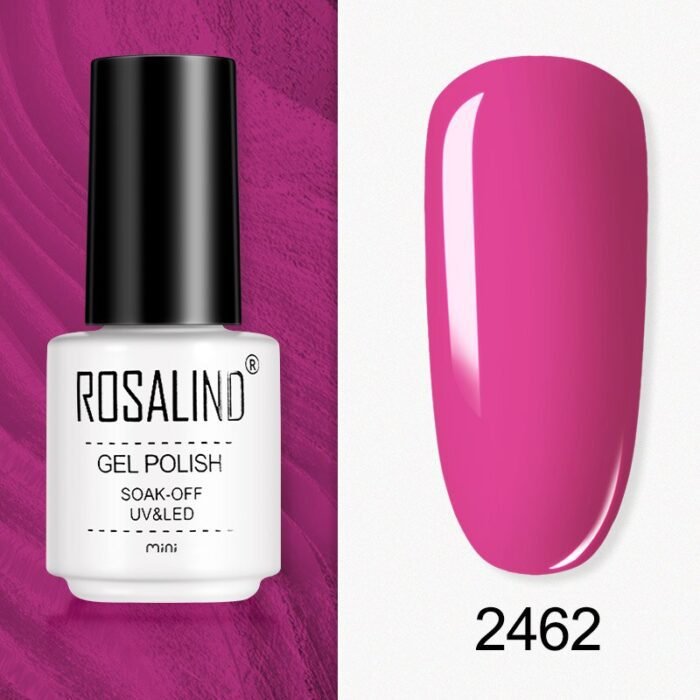 gel nail polish hot pink