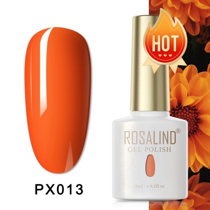 gel nail polish orange